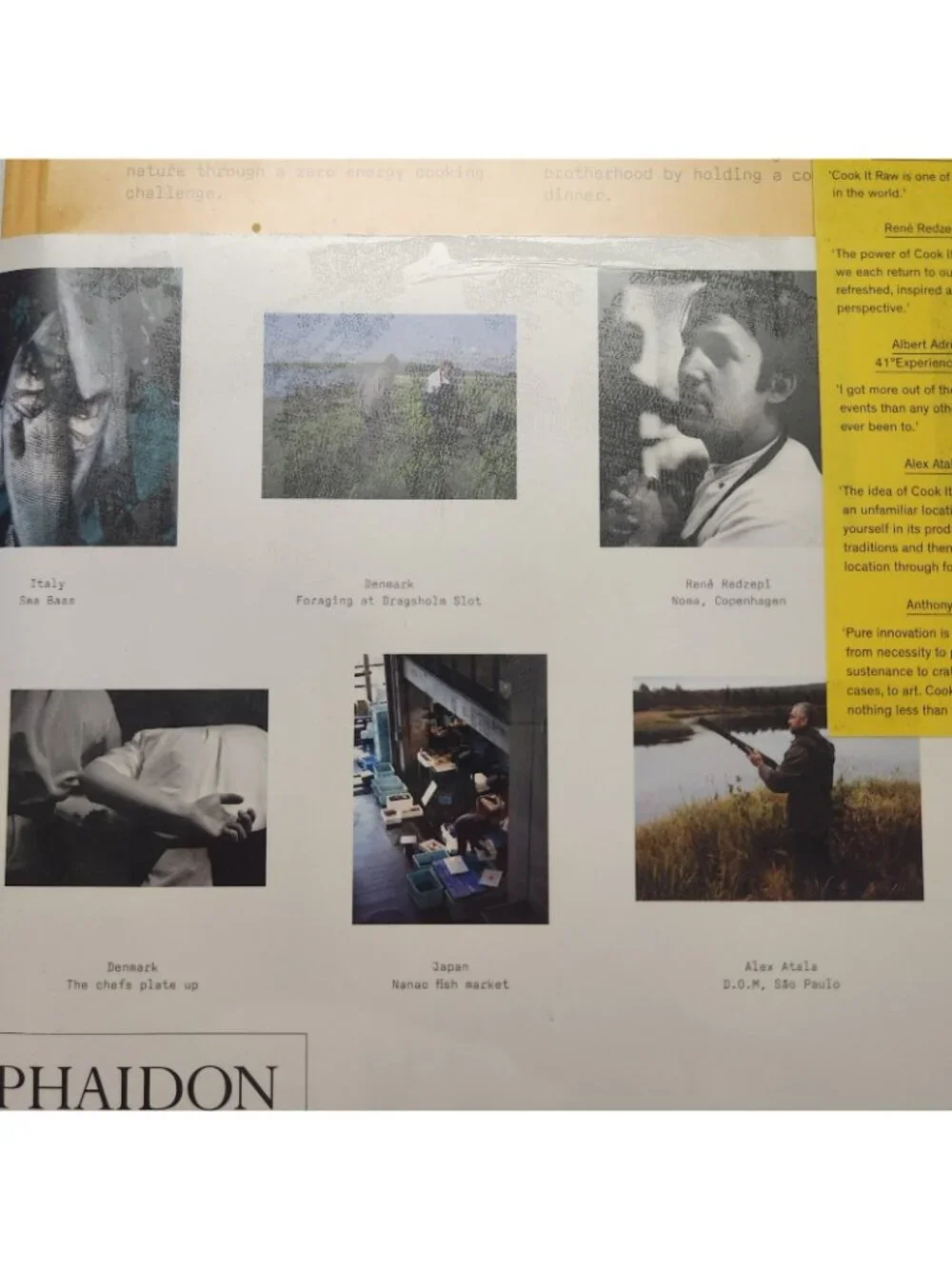 Cook It Raw Hardcover Book Phaidon Worlds Great Chefs, Andrea